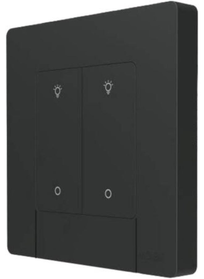 MOES Zigbee Push Ring Dimmer Switch – 2 Gang (Grey)…