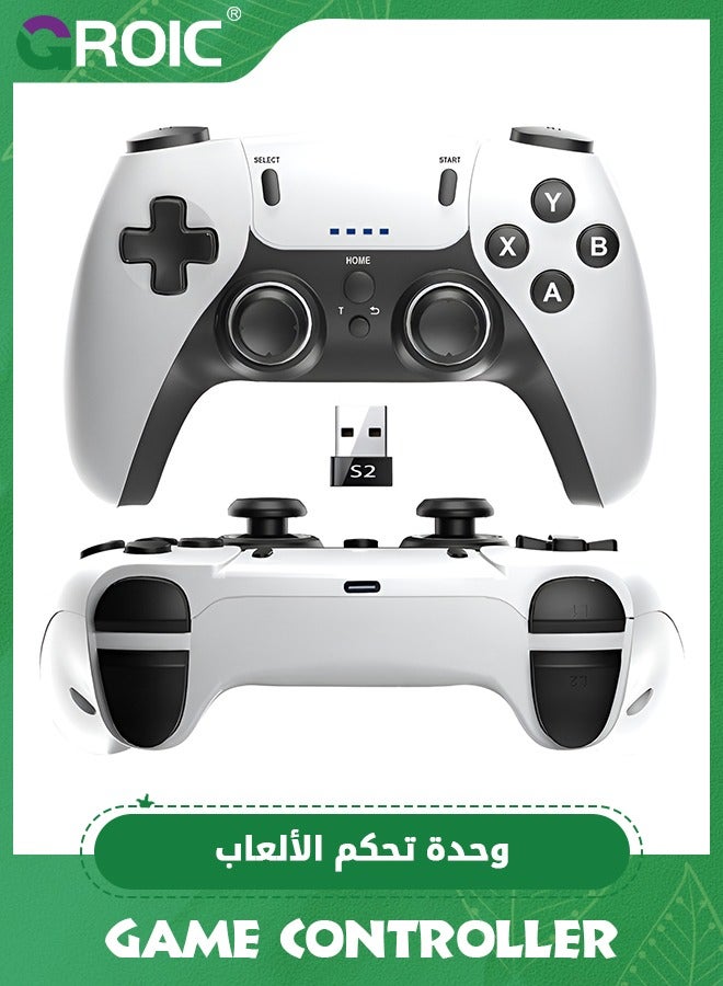 Compare Wireless Controller for PS4 SlimPro. Wireless Remote Gamepad Compatible with PCPS4. Builtin 400mAh Battery with Double Shock3.5 mm jack6axis SensorBack Buttons white black at KSA Price
