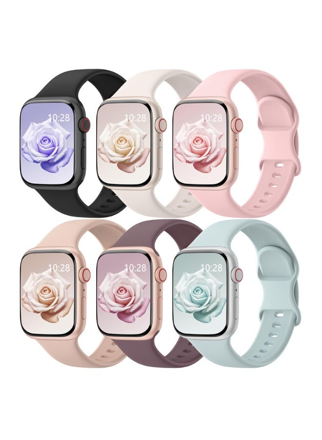 6 Pack Sport Bands Compatible with Apple Watch…