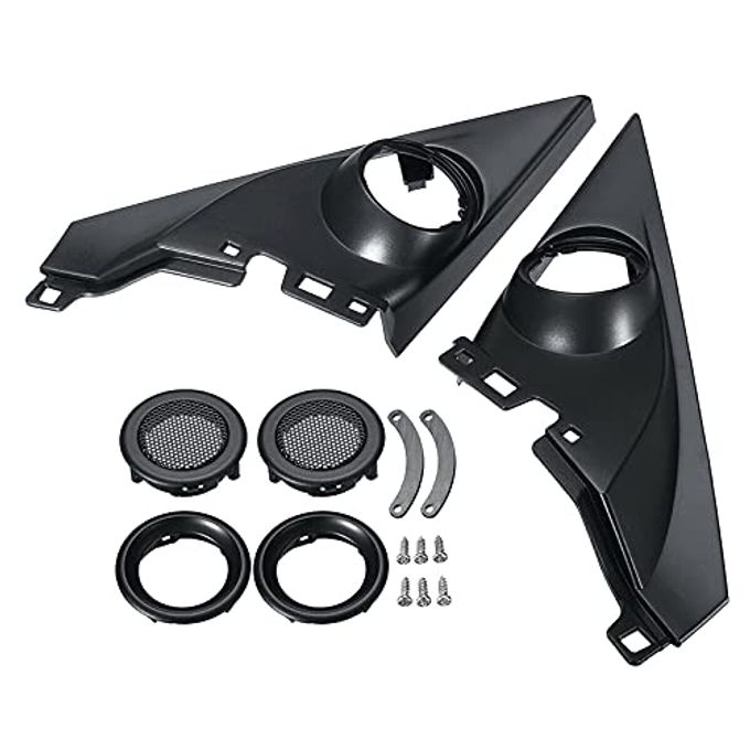 Compare 1 Pair Car Front Left And Right Door Tweeters Triangle Speakers Cover Panel Trim Frame Mount For Honda Civic 2016 17 18 19 at KSA Price