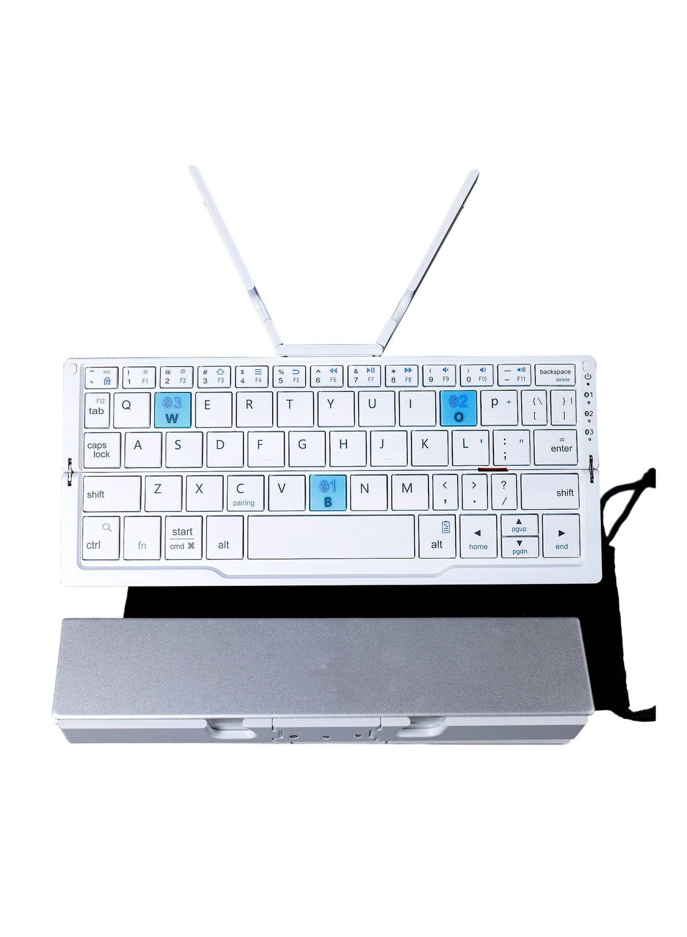 Foldable Bluetooth Keyboard, with Magnetic Stand,…
