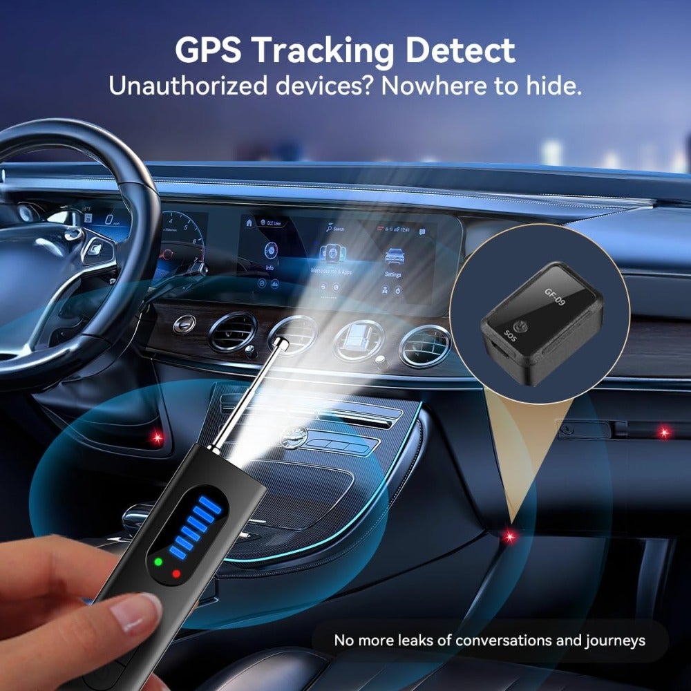 Compare Hidden Camera GPS Tracker Detector, Portable RF Signal Scanner, Wireless AntiSpy Finder with 5 Modes for Travel, Car, Office, Hotel, Bathroom at KSA Price