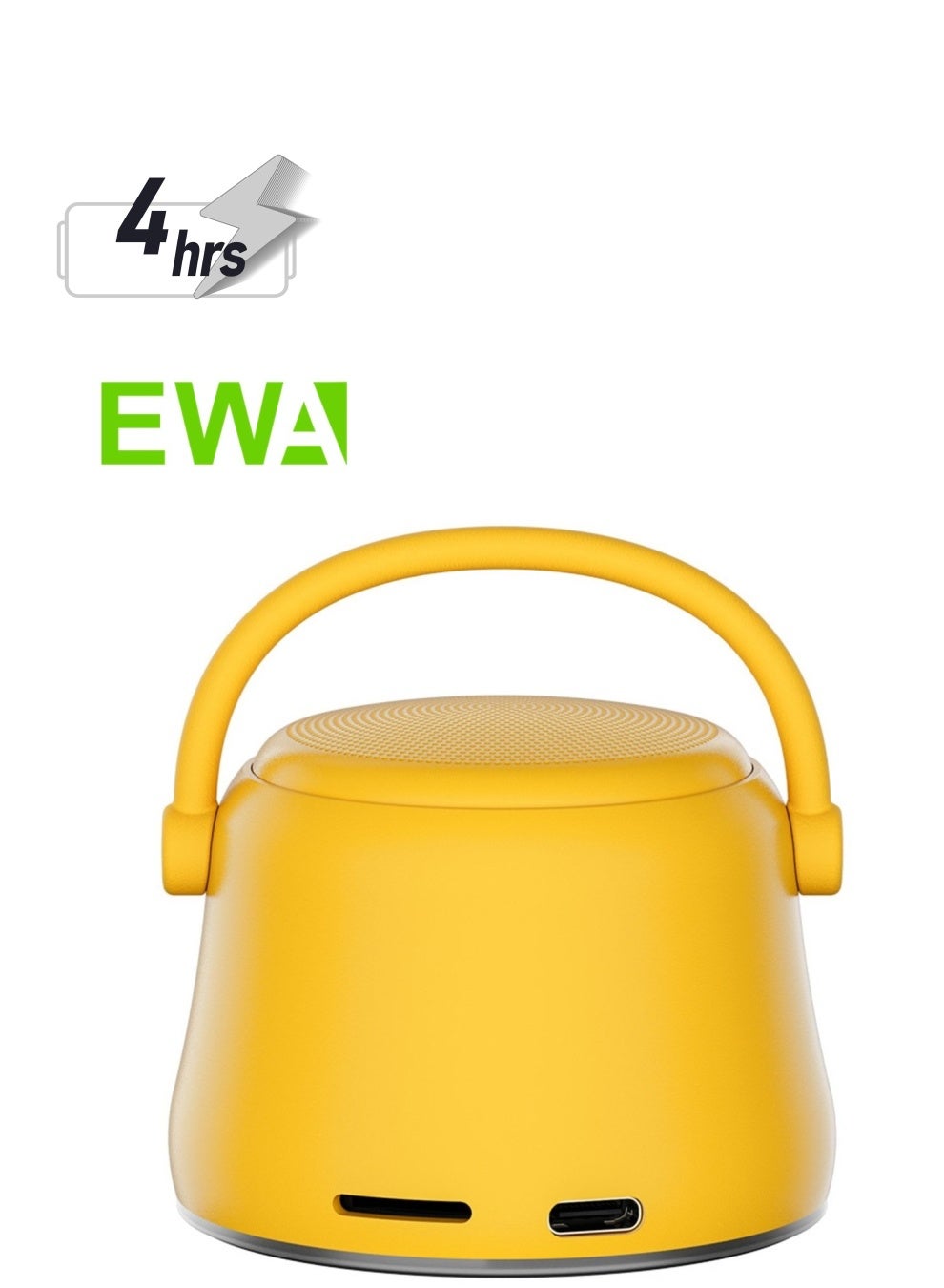 Compare EWA A20 Mini Bluetooth Bass Radiator Metal Speaker Yellow at KSA Price