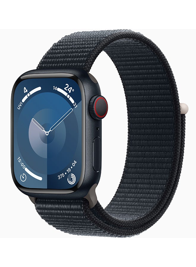 Compare Watch Series 9 GPS + Cellular 45mm Midnight Aluminium Case With Midnight Sport Loop at KSA Price