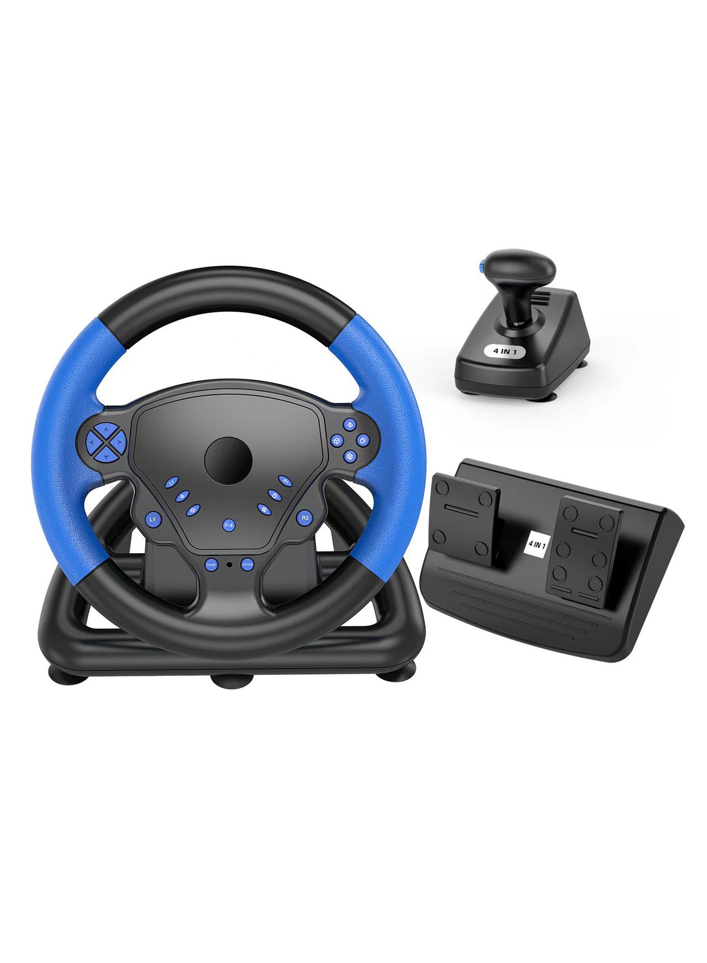 Degree Gaming Racing Steering Wheel with Pedals and…