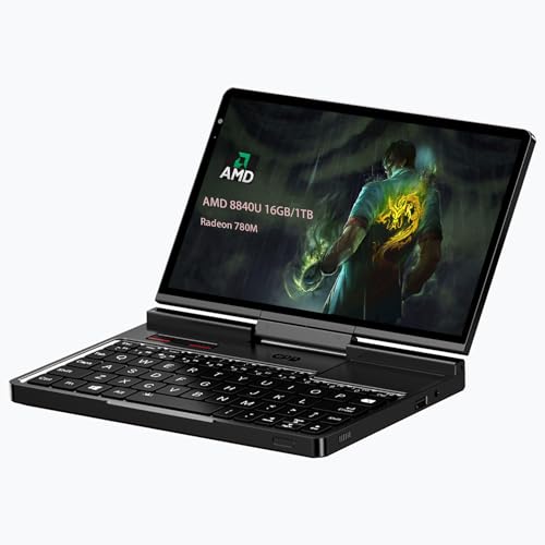 Compare GPD Pocket 4 Mini Laptop 8.8 Touch Screen Aluminum Shell UMPC Win 11 Home OS AMD Ryzen 7 8840U 16GB1TB Amber Black at KSA Price