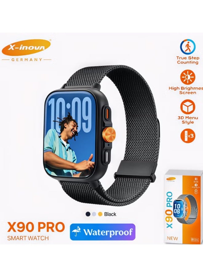 X90 PRO Smart Watch, Ultra-Bright Touchscreen…