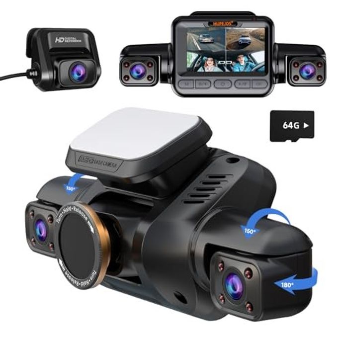 Dash Cam 4 Channel Front And Rear Inside,…