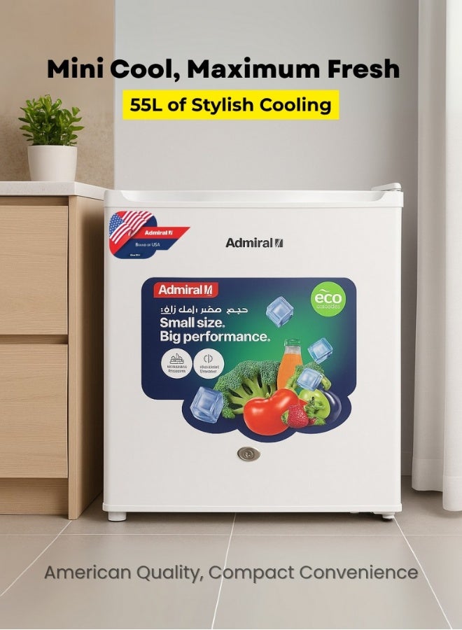 Admiral ADSD55MWP Single Door Compact Refrigerator…