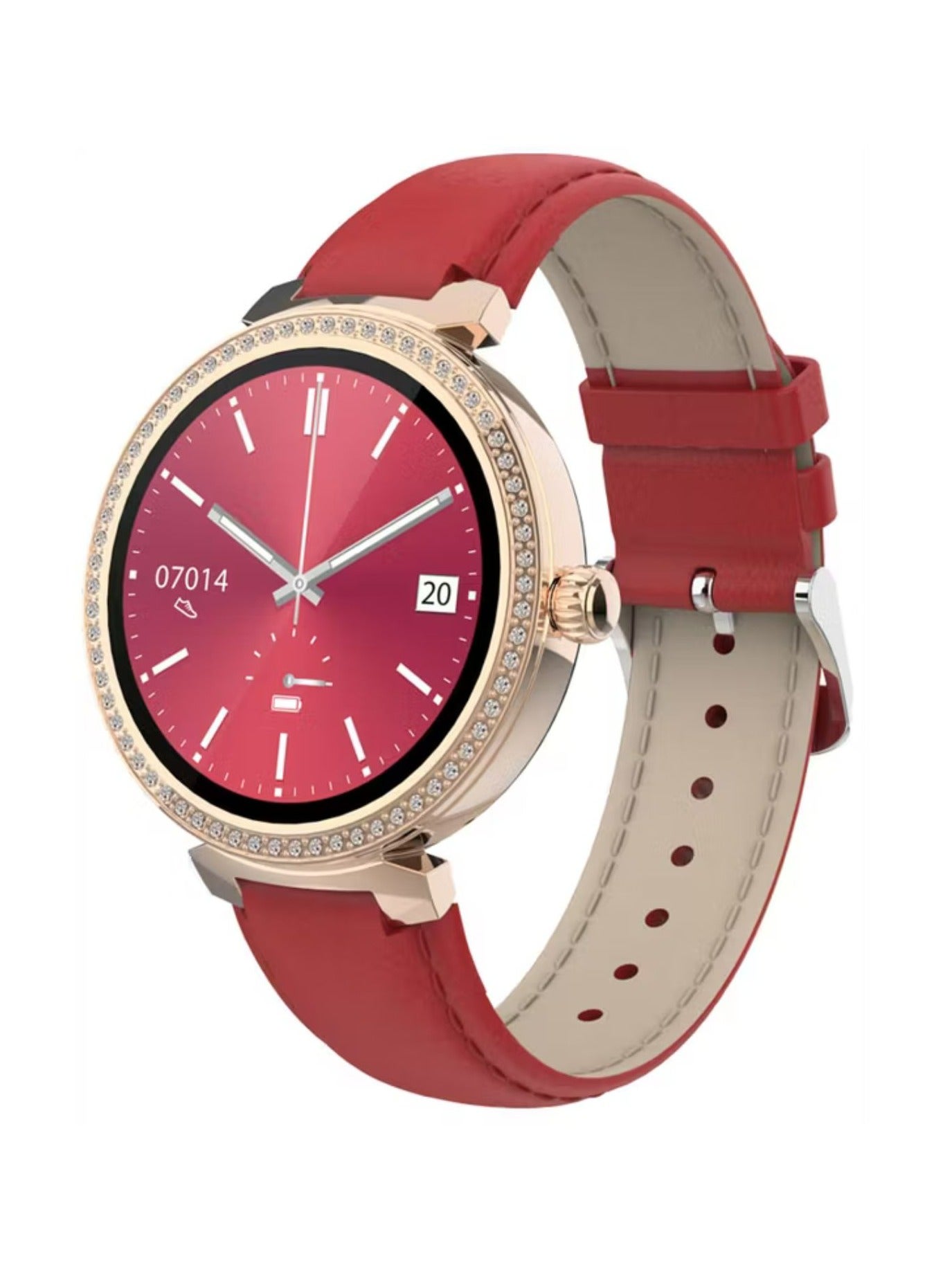 Belle Lady Smart Watch Rose Gold Dial, Bluetooth V5.4,…