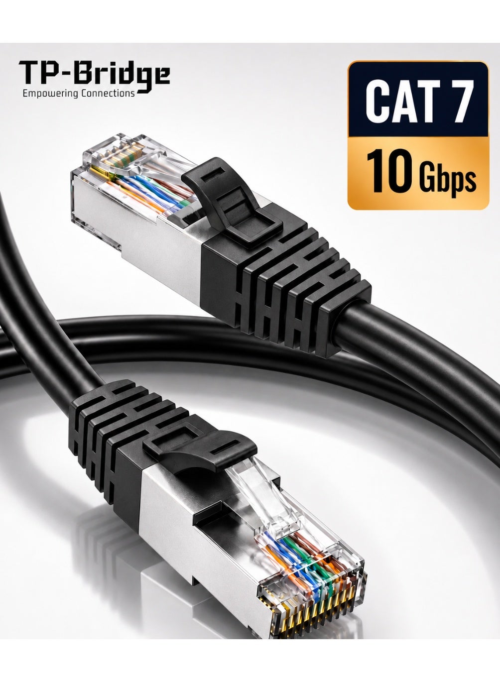 Compare TPBRIDGE 10Gbps Cat 7 Ethernet Cable for PC and Gaming Consoles  20M Black, High Speed Ethernet Cable 20M for Fast and Stable Network Connection at KSA Price