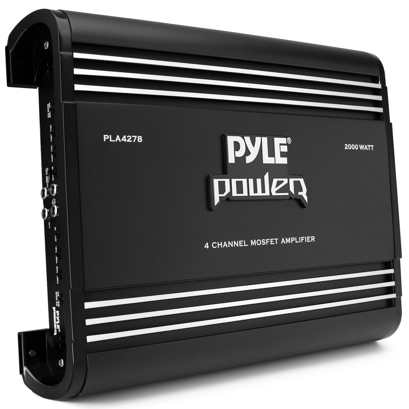 Compare Pyle 2000W 4Channel Car Stereo Amplifier Bridgeable MOSFET Power Bass Boost Control Crossover SilverPlated RCA InputsOutputs Thermal Short Circuit Protection Compact Design PLA4278 at KSA Price