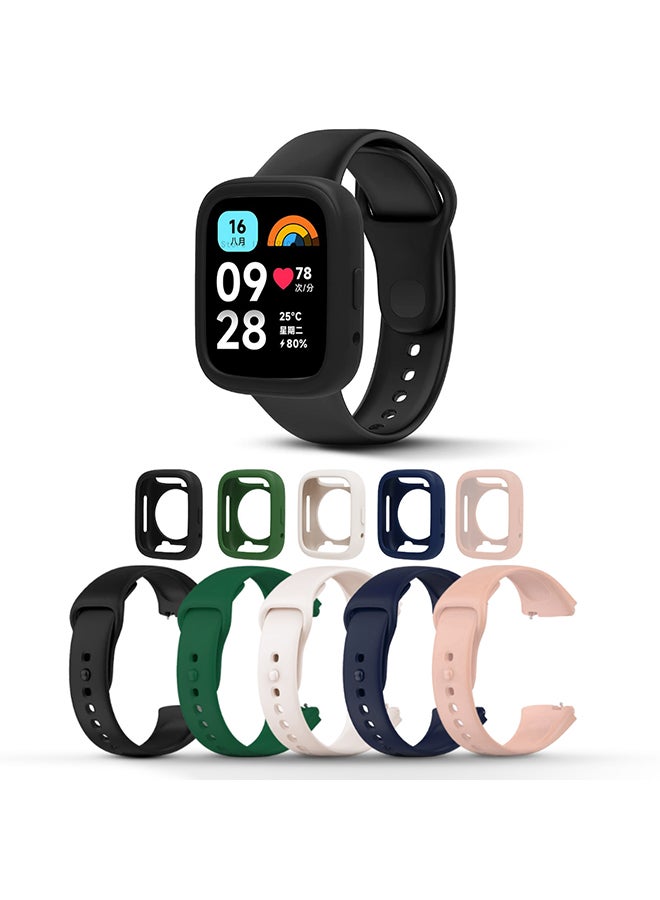 (Pack of 5) Silicone Straps For Redmi Watch…