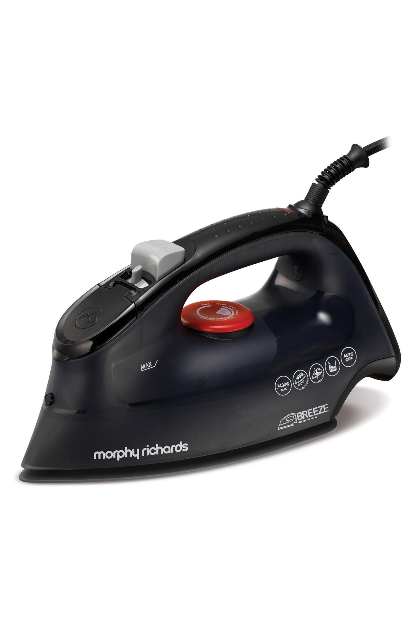 Compare BREEZE Steam Iron 2400W – Swift Heat & Ceramaslide Ceramic Soleplate Glide for Impeccable Creases  350ml Large Tank  AntiDrip, AntiScale  Black at KSA Price