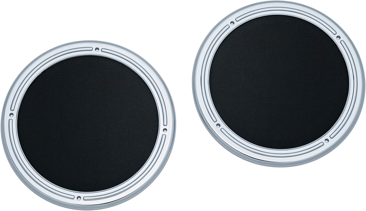 Compare Kuryakyn 7376 Chrome Rear Speaker Accents for 201419 HarleyDavidson Motorcycles Pack of 2 at KSA Price