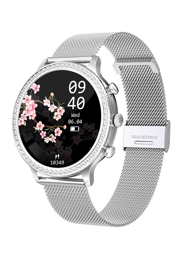 Compare Smartwatch for Women Make Answer Call 1.32 Full Touch Screen Fitness Tracker with Heart Rate Sleep Monitor IP67 Waterproof Pedometer Stopwatch for iOS Android,Silver at KSA Price