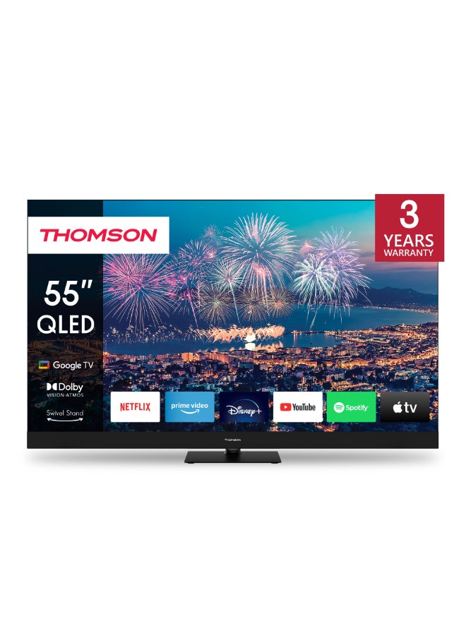 Thomson 55-Inch QLED Plus Google TV – 2025 Model with…