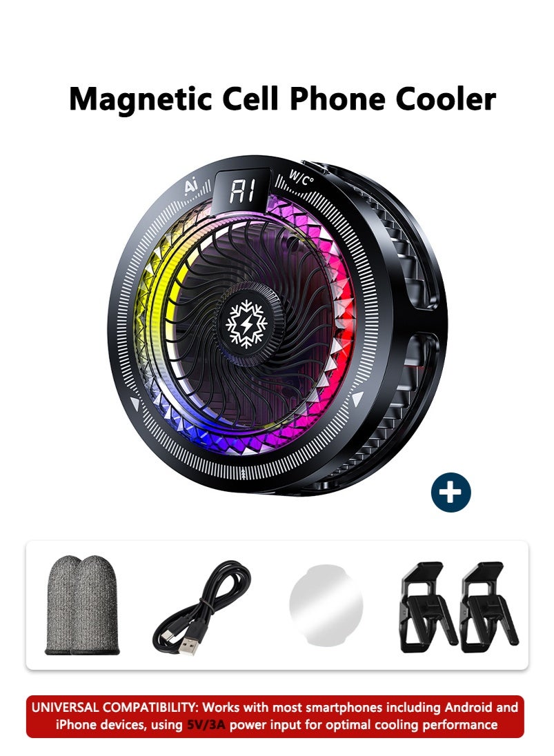 Mobile Phone Cooler for Game Fan with AI…