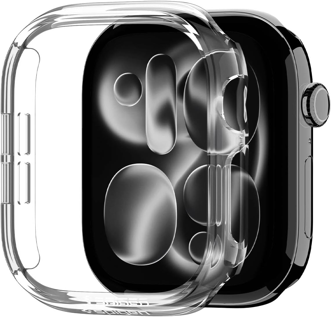 Compare Thin Fit Apple Watch Series 12 46mm Case Lightweight Shockproof Bumper ScratchResistant Hard PC Cover  Crystal Clear at KSA Price