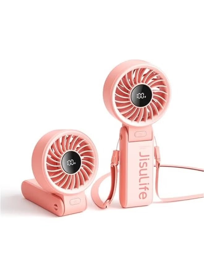 Compare JISULIFE Handheld Fan Life7 5000MAH  Pink FHL07RA0102002 at KSA Price