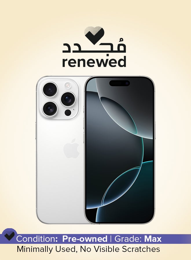 Compare Renewed  iPhone 16 Pro Max 256GB White Titanium 5G With Facetime  International Version at KSA Price