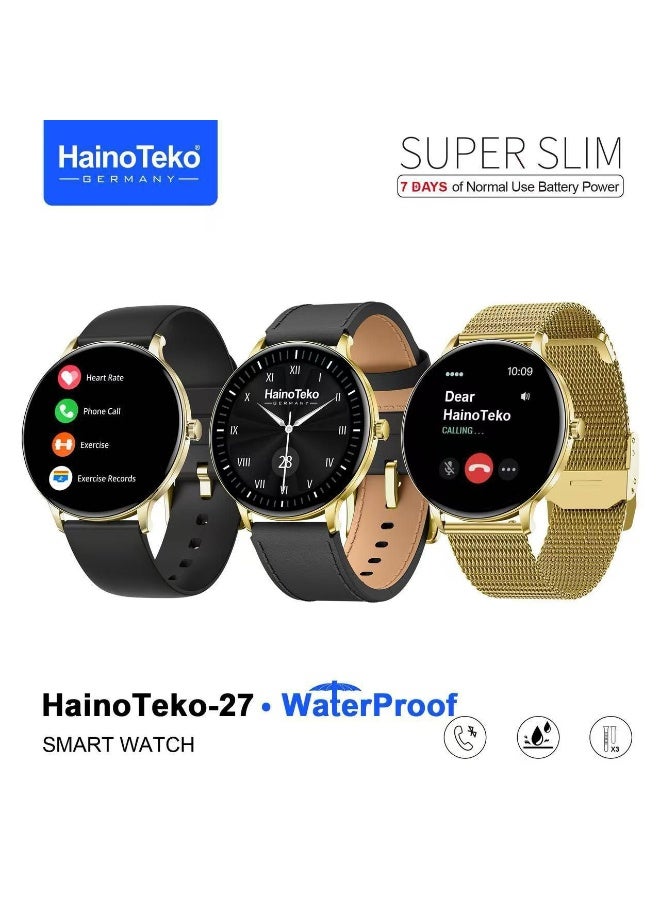 HainoTeko-27 Super Slim Waterproof Design Smart Watch…