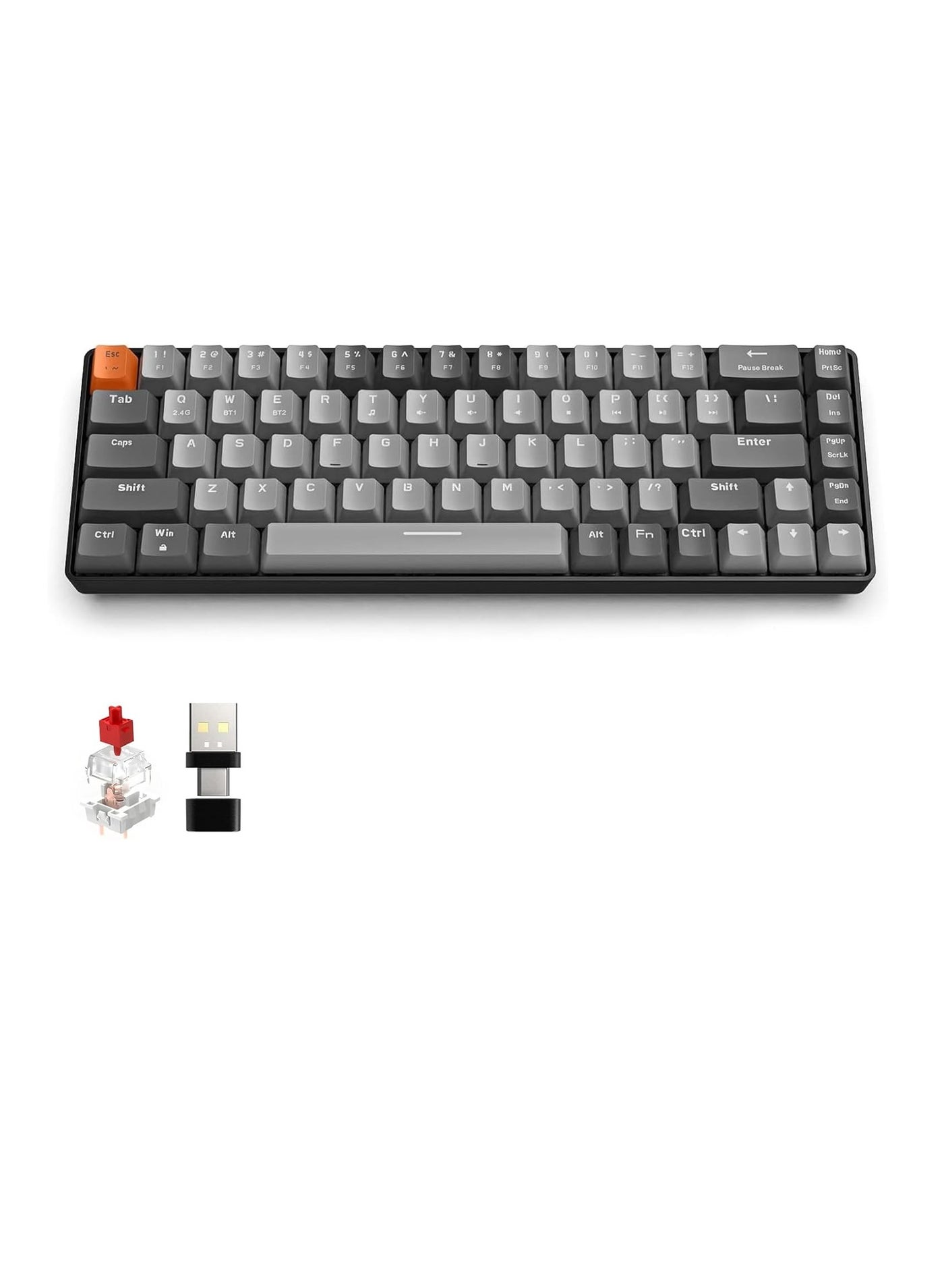 K68 Ziyoulang Wireless Mechanical Keyboard, Bluetooth…