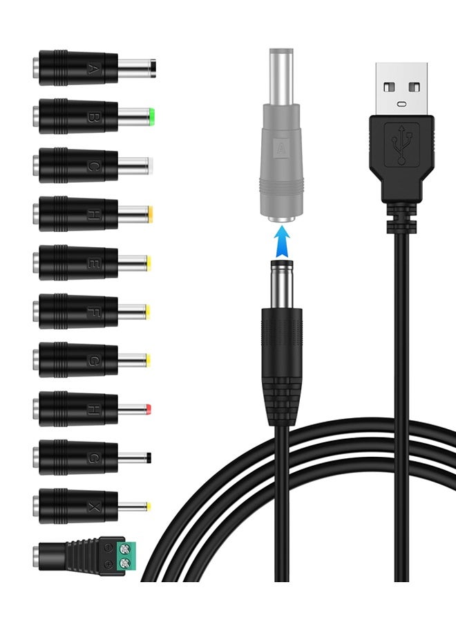 5V Universal DC Power Cable, USB to DC…