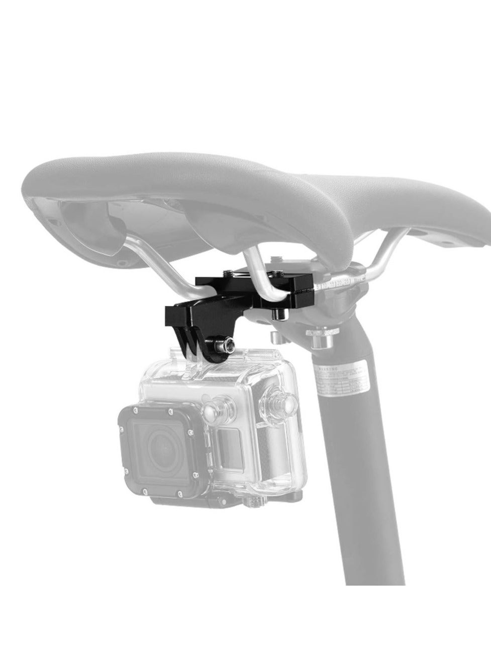 Compare Camera Bike Saddle, Sports Camera Accessories for GoPro Hero 10 9 8 7 6 5s 5 4s 4 3+, Campark, AKASO, DJI, OSMO, and Most Sports Cameras with Bike Seat Rail Mount Aluminum Clip at KSA Price