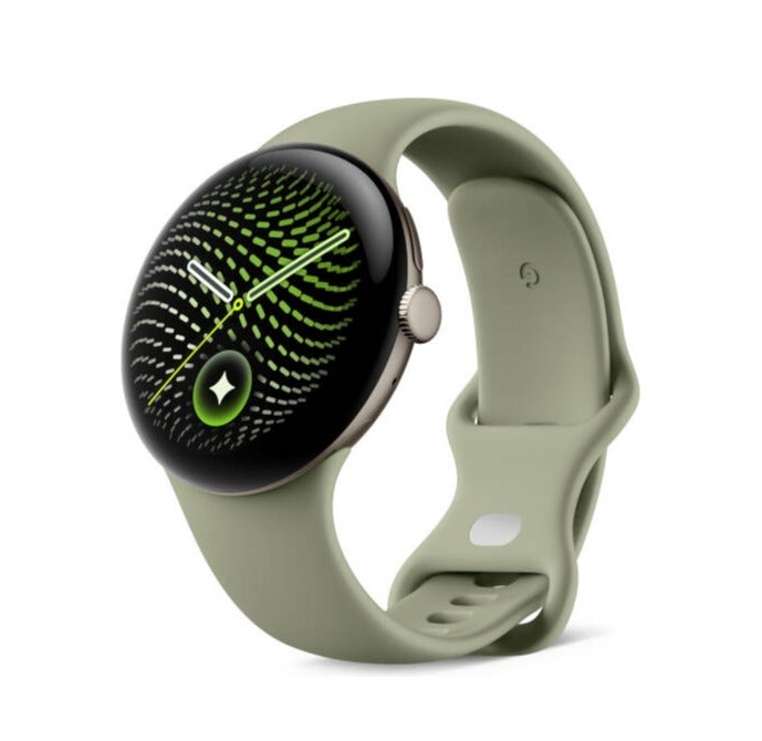 Compare Google Pixel Watch 5 Smartwatch 41mm – Actua 360 Domed Display, Snapdragon W5 Gen 2, Advanced Health Sensors, Bluetooth 6.0, WiFi & LTE, Satin Pyrite Aluminum Case with Olive Active Band Olive at KSA Price