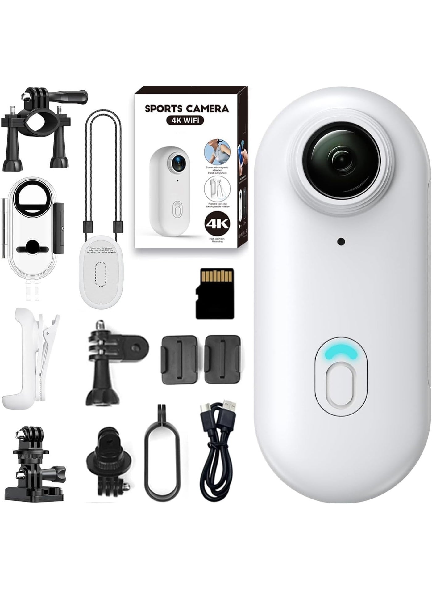 4K Ultra HD Wearable Mini Sports Camera – Thumb-Sized…