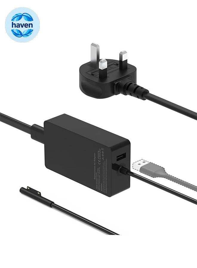 65W 15V Microsoft Laptop Charger Adapter Compatible…