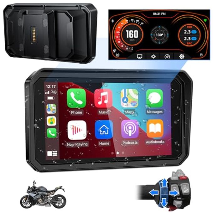6 Inch Motorcycle Carplay Gps Fit For…