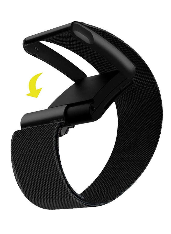 Compare Adjustable Nylon Sport Strap Compatible with Whoop Life MG – Breathable and Waterproof Replacement Wristband Black at KSA Price
