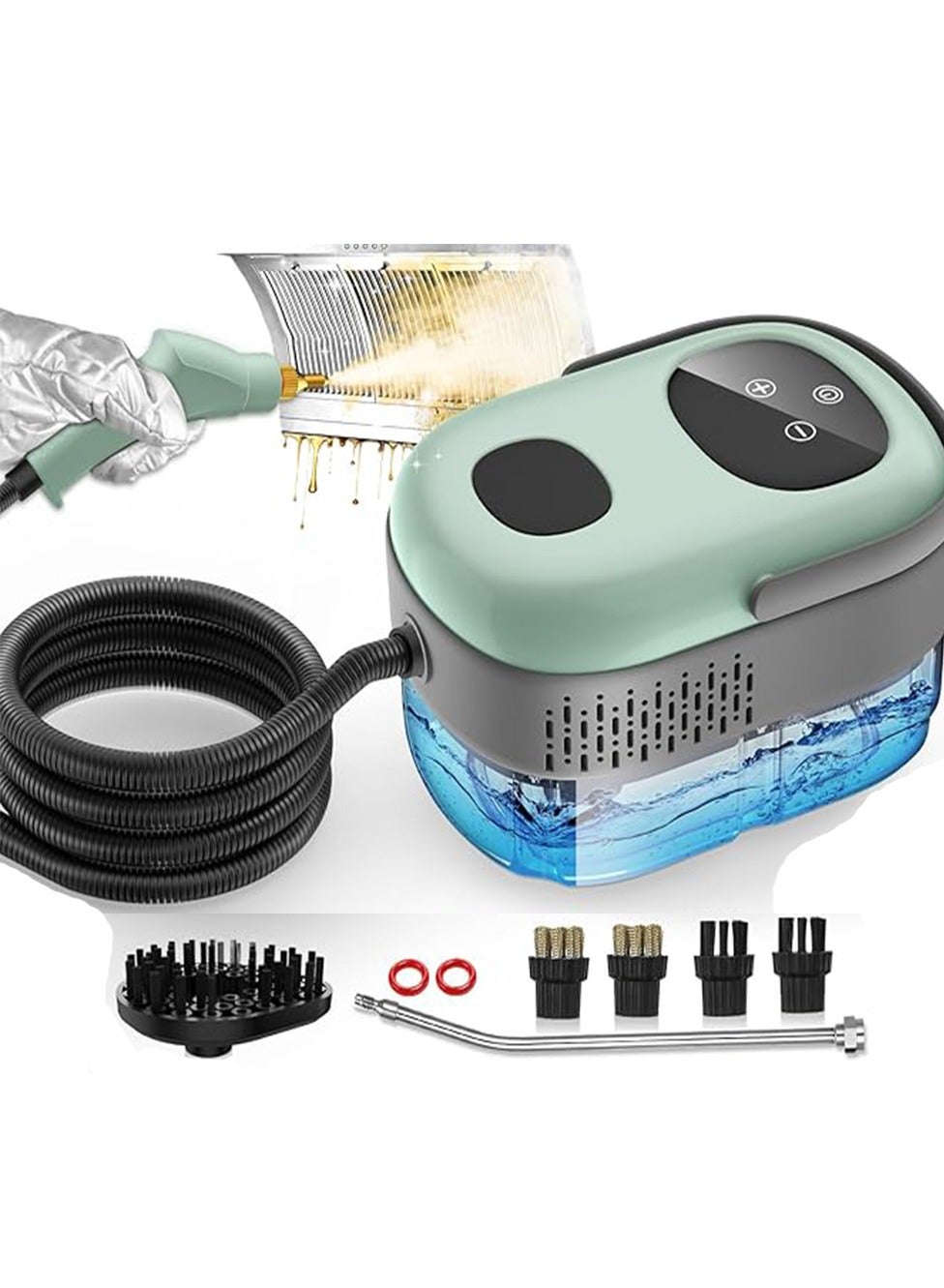 Compare Steam Cleaner, 2500W High Pressure Multipurpose Steamer for Cleaning, 10S Fast HeatUp 6 Gears Adjustment, ChemicalFree Handheld Steam Cleaner with 37.2OZ Large Tank for Home Kitchen Car Tile Carpet at KSA Price
