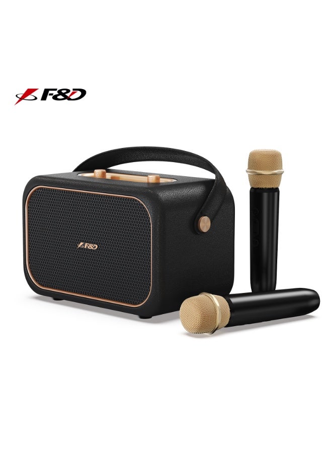 Compare RW40 Retro Wooden Cabinet Bluetooth Speaker with 4inch Woofer & Dual Tweeters, Deep Bass Stereo Sound, Bluetooth 5.3, Builtin Microphone, 20H Playtime for Home, Office & Party at KSA Price