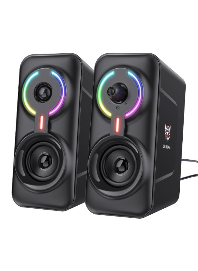 L6 RGB Gaming Speakers for PC | High-Quality…