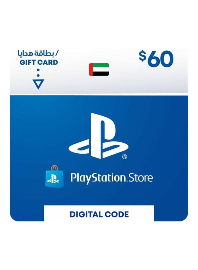 Compare Playstation UAE 60 USD Gift Card at KSA Price