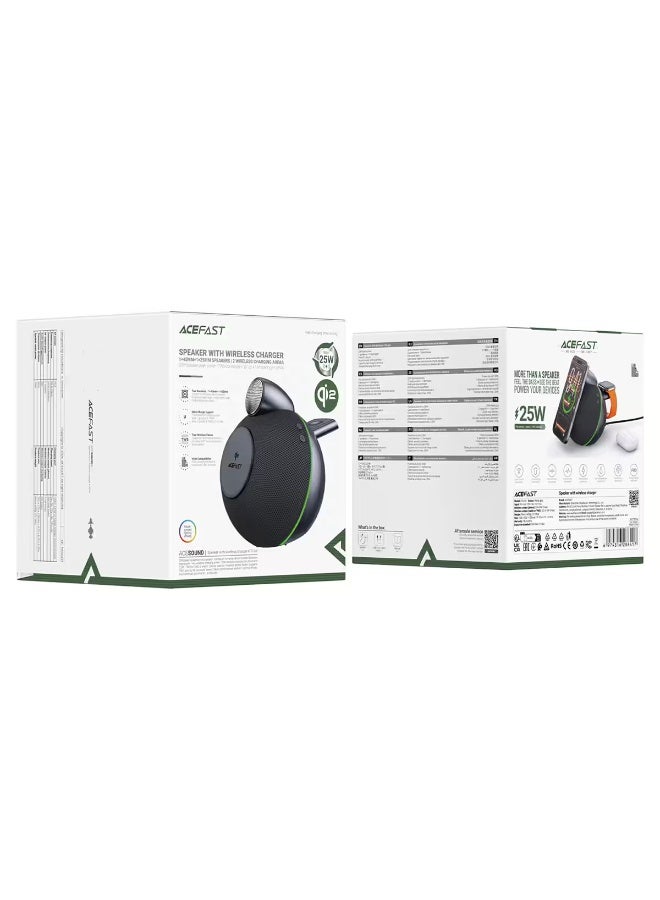 Compare ACEFAST K10 Air Bluetooth Speaker with Qi2 25W Magnetic Wireless Charger, 20W Peak Audio, TWS Stereo Pairing, RGB Ambient Lighting, IPX4 Waterproof, USBC at KSA Price