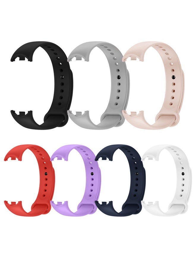 Compare 7 Pack For Xiaomi Smart Band 89 Watch Bands Adjustable Comfortable Sport Replacement Strap for Xiaomi Mi Band 89 Wristband Bracelet Band for Women Men Multicolour at KSA Price