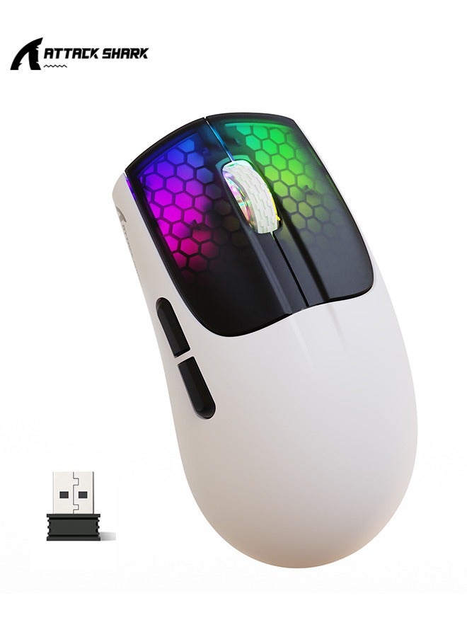 X5 Wireless Gaming Mouse with Tri-Modes BT 5.1/2.4Ghz/USB-C,Lightweight…