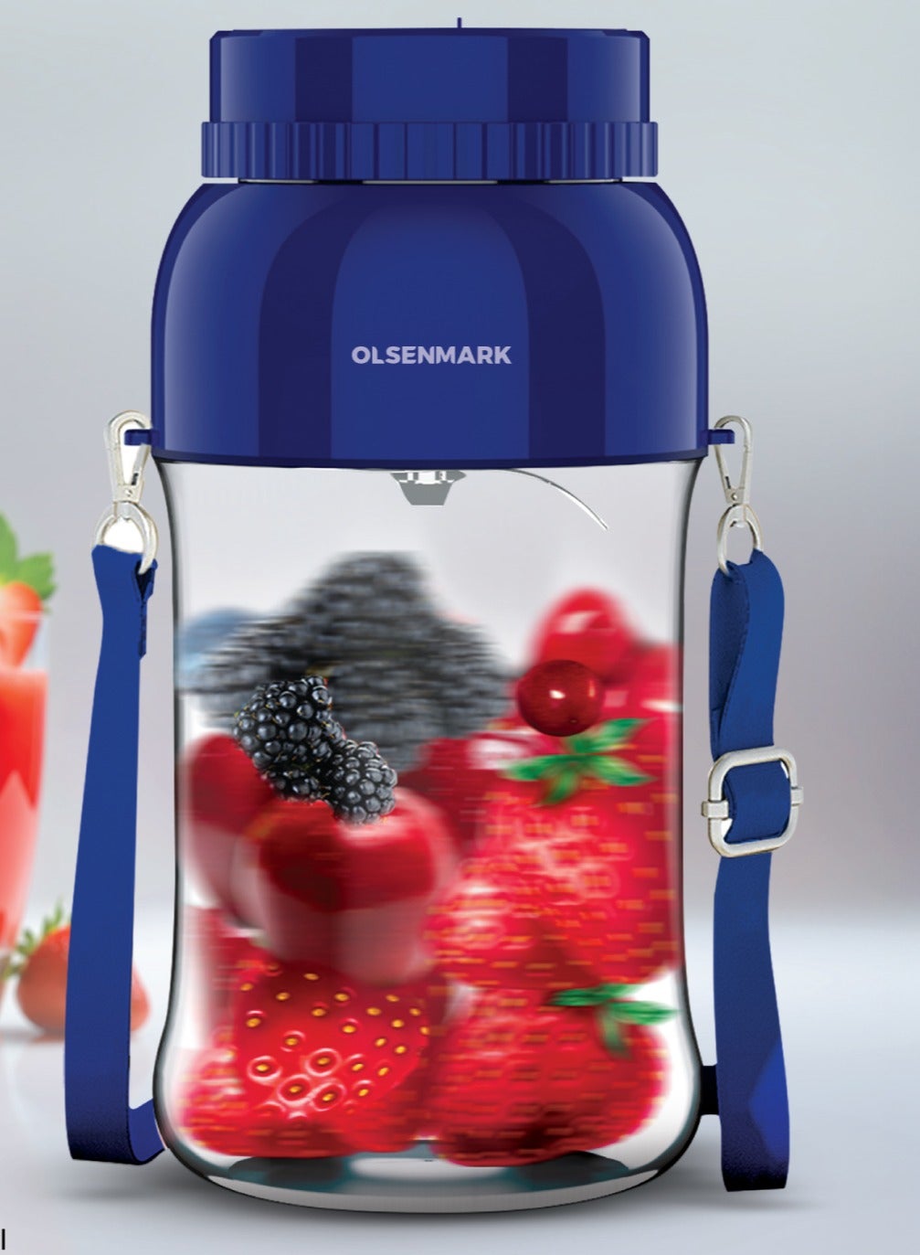 Compare Olsenmark 1000 ml Rechargeable Nutrition Blender OMSB7047 for making Proteins Drinks, Smoothies, Shakes, Fresh Juices, with Stainless Steel Blades Safety Lock Design, LeakProof and Portable Design Suitable for Travel, Office, Gym, Outdoor Blue, 2 Years Warranty 1 L 40 W OMSB7047 Blue at KSA Price