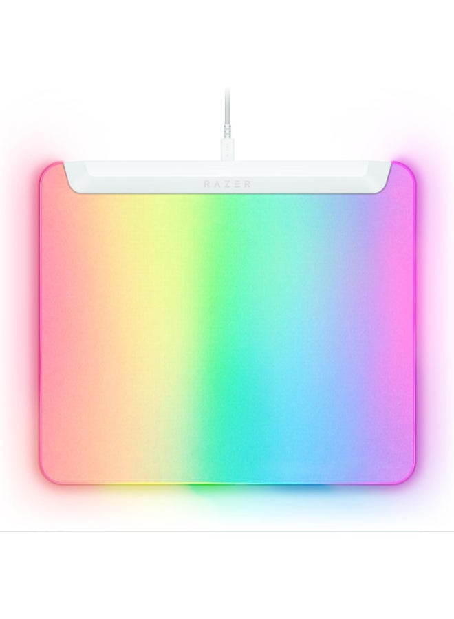 Compare Firefly V2 Pro Fully Illuminated RGB Gaming Mouse Mat  White at KSA Price