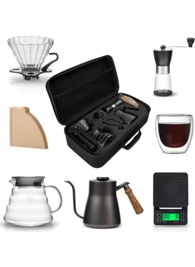 Compare V60 Coffee Maker Gift Set – Complete Pour Over Coffee Kit with Scale & Timer, Gooseneck Kettle, Glass Server & Paper Filters | Manual Barista Brewing Accessories for Home, Office & Coffee Enthusiasts at KSA Price