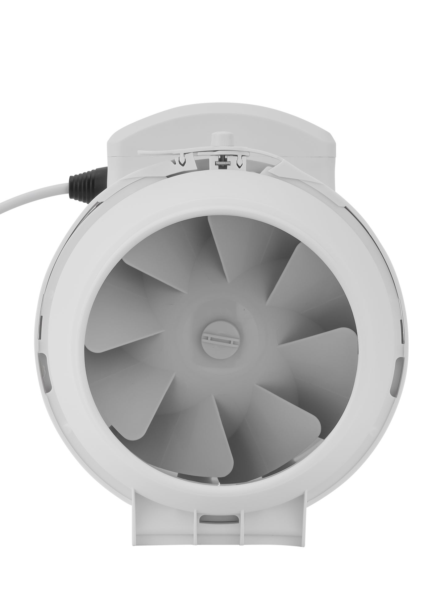 Compare 6” In Line Exhaust Fan With 2 Speed, 2150 rpm Speed, 370CFM, Rust Free, Low Noise, Installed In Loft Or Roof Space, Overrun Timer Adjustable From 230 Minutes, 28 W GF21192 White at KSA Price