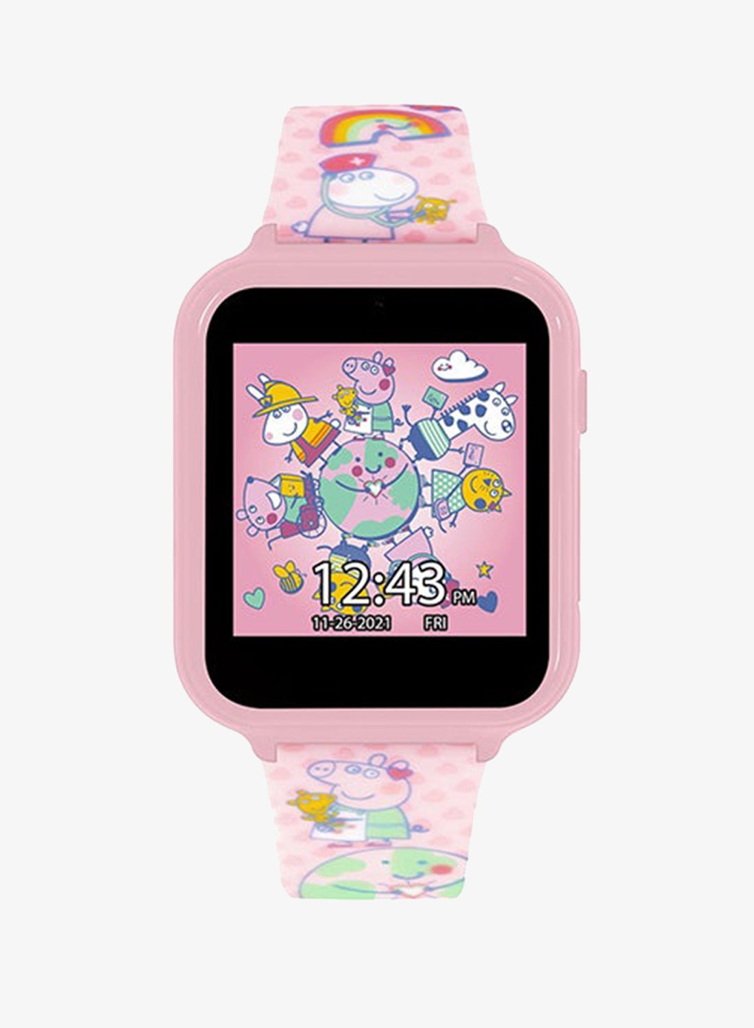 Compare Peppa P Girls Smart Watch Pink Silicone Strap, PPG4086  41 Millimeter at KSA Price