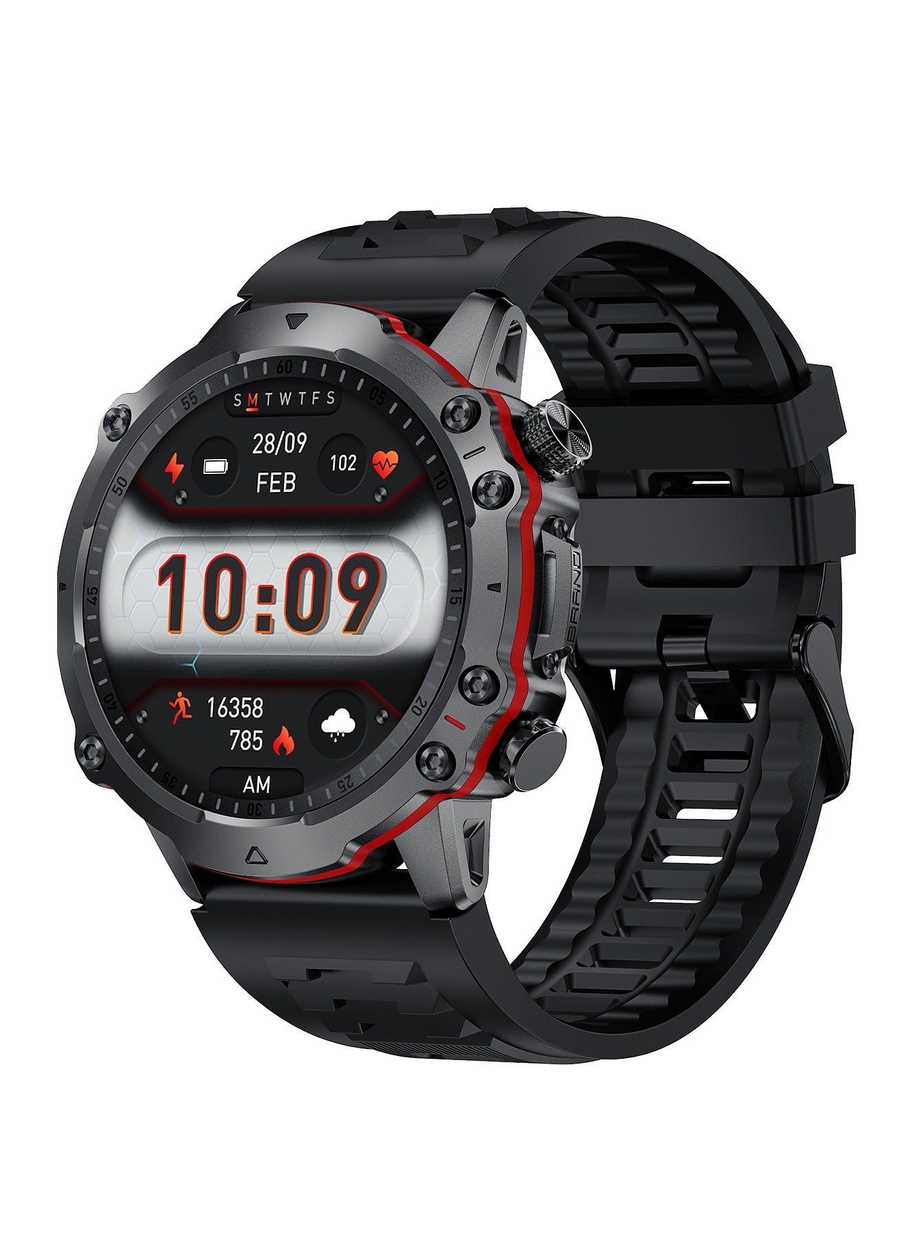 Compare Watch 4 Sports AMOLED Sports Smartwatch 1.43  Black Edition | Bluetooth Calling, 100+ Sports Modes, IP68 Waterproof, Heart Rate, Blood Pressure & Sleep Monitoring at KSA Price