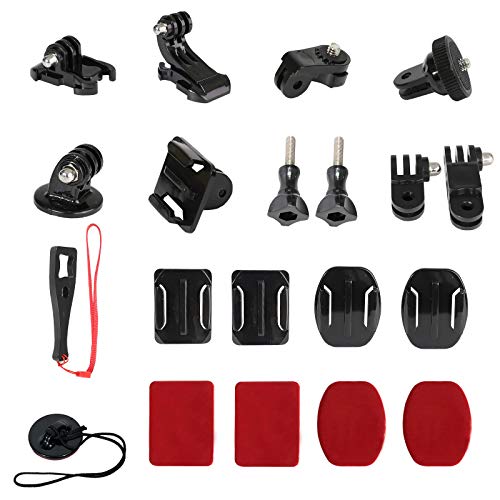 Compare Universal Action Camera Accessory Kit for GoPro Hero 13 12 11 10 9 8 7 6 5 Go pro Max Insta360 X5X4X3 DJI OSMO Action 3 4 5 Pro AKASO APEMAN Sports Cam, Helmet Base Adhesive Tripod Adapter Mo at KSA Price
