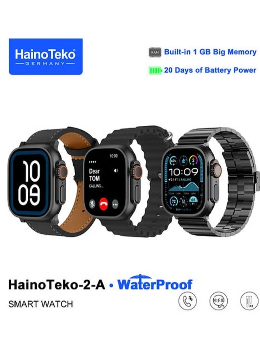 Compare Waterproof Smart Watch for Men & Women | Includes 3 Pairs of Interchangeable Straps, Fitness Tracker, Heart Rate Monitor, Sleep Tracking, and More | Stylish & Durable Design at KSA Price