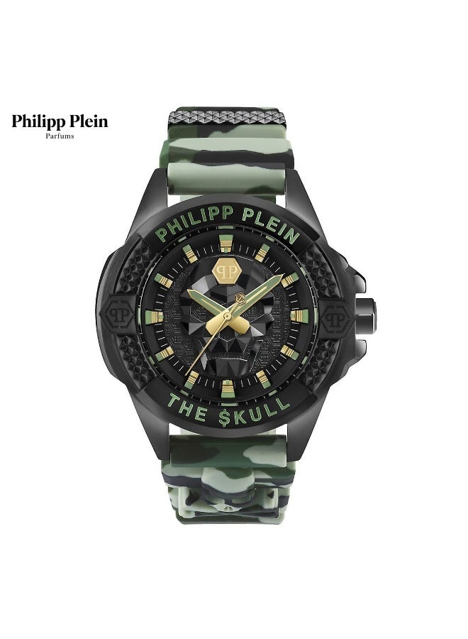 Compare Philipp Plein Parfums Mens Watch Quartz  PWAAA0821 Silicone 44mm at KSA Price